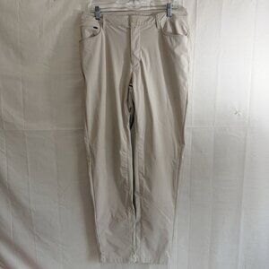 All In Motion Mens 360 Lifestyle Cream Lightweight Golf Pants 34x32”